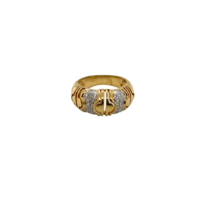 18K Yellow Gold Diamond Band
