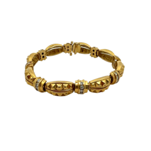 18K Yellow Gold Diamond Bracelet