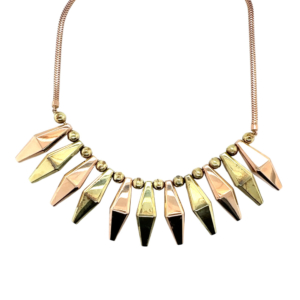 Retro 14K Yellow and Rose Gold Necklace