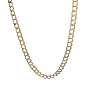 18K Yellow and White Gold Long Chain