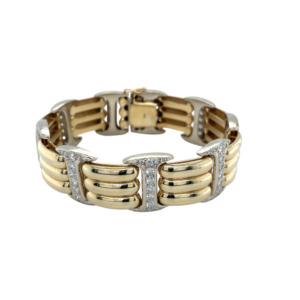 14K Yellow Gold Diamond Bracelet