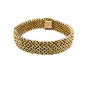 14K Yellow Gold Mesh Bracelet
