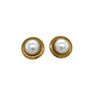 18K Yellow Gold Mobe Earring