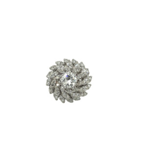 14K White Gold Diamond Ring