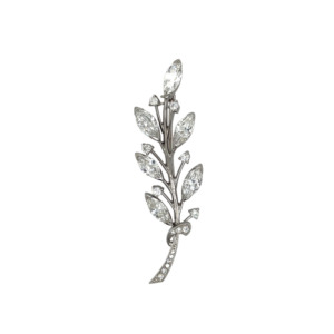 Tiffany & Co Palladium Diamond Brooch