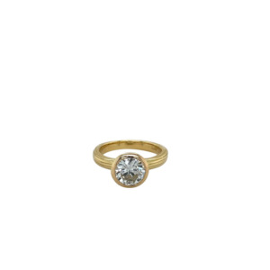 18K Yellow Gold Diamond Ring