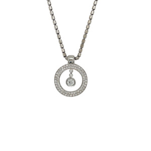 Roberto Coin 18K White Gold Diamond Pendant