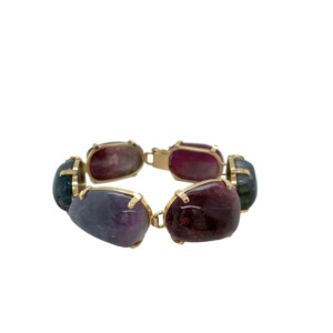 14K Yellow Gold Tourmaline Bracelet