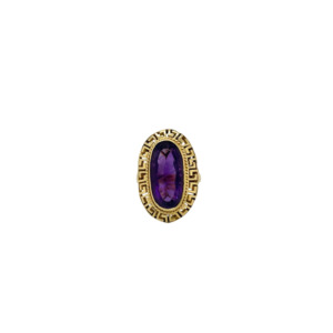 18K Yellow Gold Amethyst Ring
