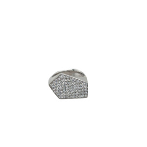 14K White Gold Diamond Ring
