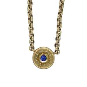 14K Yellow Gold Tanzanite Necklace