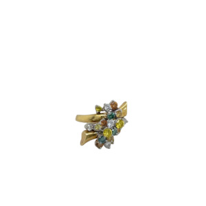 18K Yellow Gold Diamond Ring