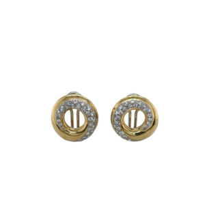 18K Yellow Gold Diamond Earrings