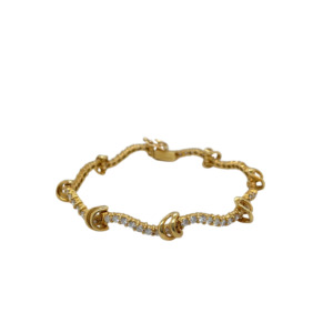 18K Yellow Gold Diamond Bracelet