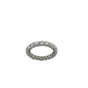 14K White Gold Diamond Eternity Band
