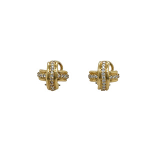 Tiffany & Co. 18K Yellow Gold Diamond Earrings