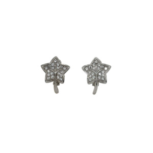 18K White Gold Diamond Earrings