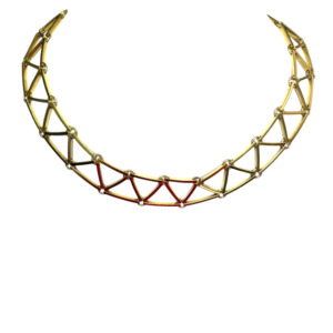 18K Yellow Gold Bib Necklace