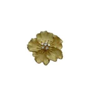 Tiffany & Co. 18K Yellow Gold Diamond Brooch