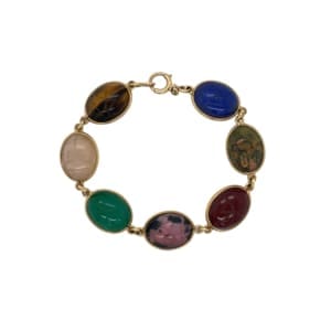 14K Yellow Gold Scarab Bracelet