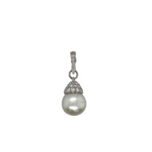 Platinum South Sea Pearl and Diamond Enhancer