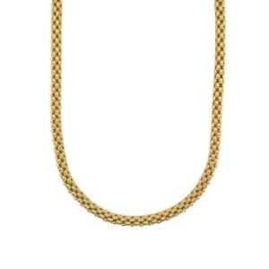 18K Yellow Gold Mesh Necklace