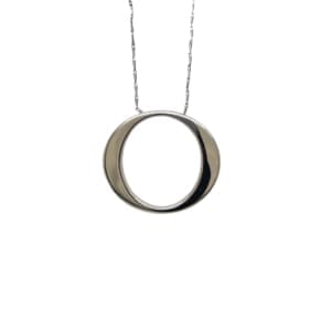 Roberto Coin 18K White Gold O Pendant