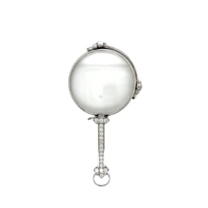 Art Deco Platinum Diamond Lorgnette