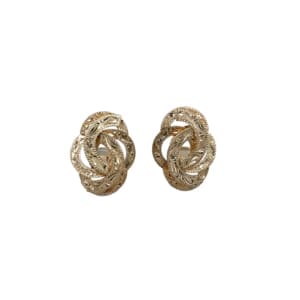 Vintage 14K Yellow Gold Knot Earrings