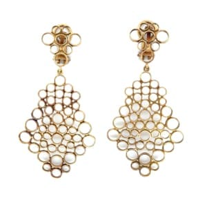 18K Yellow Gold Drop Earrings