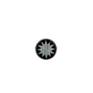 Antique 14K Yellow Gold Diamond Enamel Ring