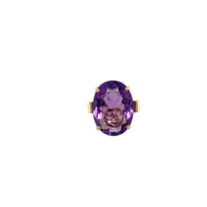 Vintage 14K Yellow Gold Amethyst Ring