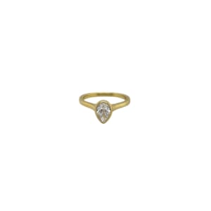 18K Yellow Gold Diamond Engagement Ring
