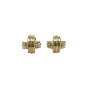 Tiffany & Co. 18K Yellow X Earrings