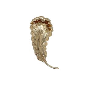 Tiffany & Co 14K Yellow Gold Leaf Brooch