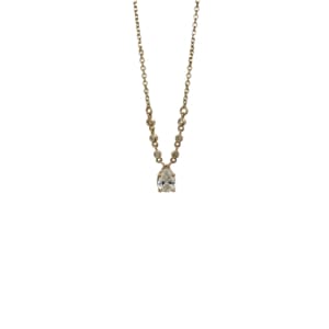 14K Yellow Gold Diamond Pendant