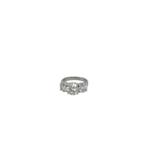 14K White Gold Diamond Engagement Ring