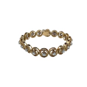 14K Yellow Gold Diamond Bracelet