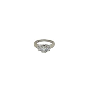 14K White Gold Diamond Engagement Ring