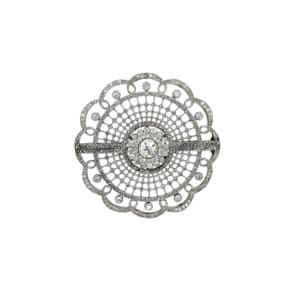 Edwardian Platinum Diamond Brooch