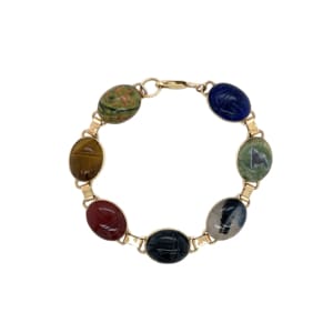 14K Yellow Gold Scarab Bracelet