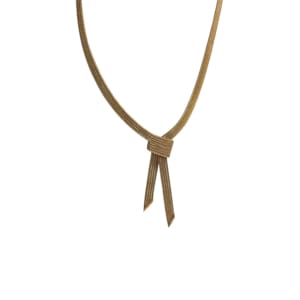 Cartier 14K Yellow Gold Mesh Lariat Necklace