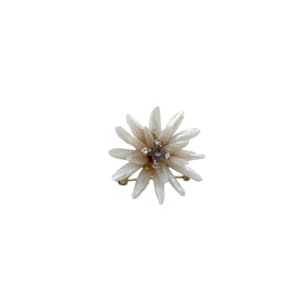 Antique 18K Yellow Gold Montana Freshwater Pearl and Diamond Brooch