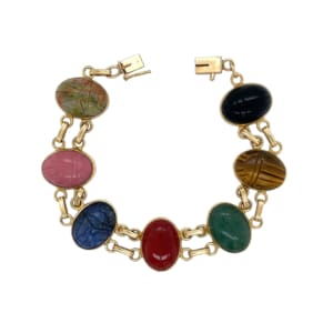 14K Yellow Gold Scarab Bracelet