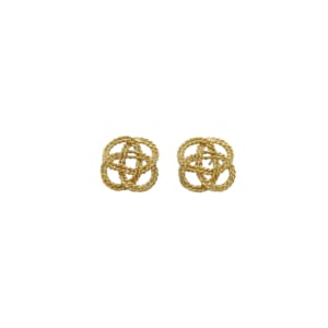AGA 18K Yellow Gold Knot Earrings