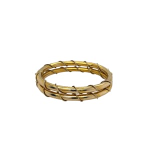 Pair of Victorian 14K Yellow Gold Bangle Bracelets