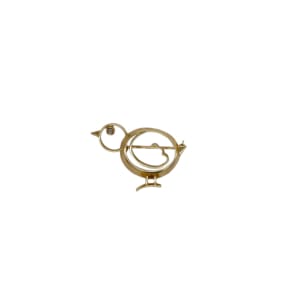 Tiffany & Co. 14 K Yellow Chick Brooch