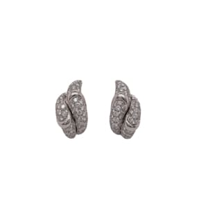 18K White Gold Diamond Earrings