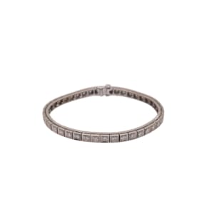 14K White Gold Diamond Bracelet