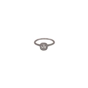 14K White Gold Diamond Engagement Ring